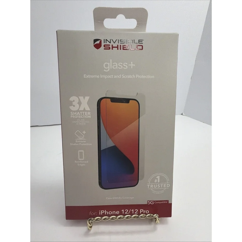 ZAGG Invisible Shield Glass Elite+ Screen Protector for iPhone 12/12 Pro New